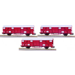 Set van 2 Hbchs-wagons + 1...